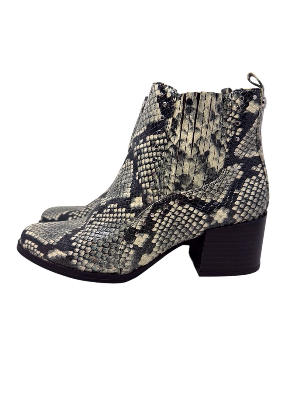 Circus by Sam Edelman snakeskin-embossed Block heeled ankle boot women’s US 6.5